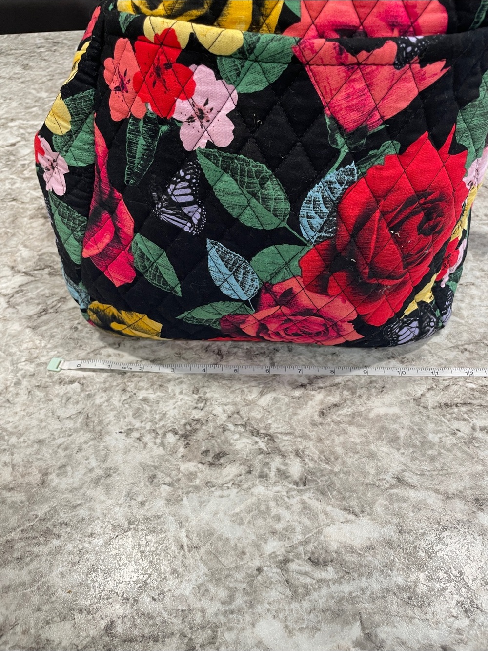 Vera Bradley Quilted Floral Duffel Bag - Picture 8 of 9